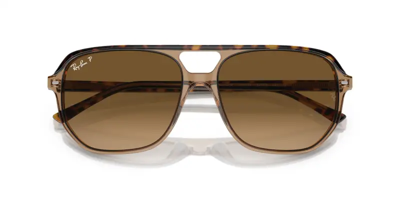 Unisex RB2205 BILL ONE 1292M2 Occhiali da sole Acetato Oro Marrone Geometrica Polarizzata Sfumato miniatura 2