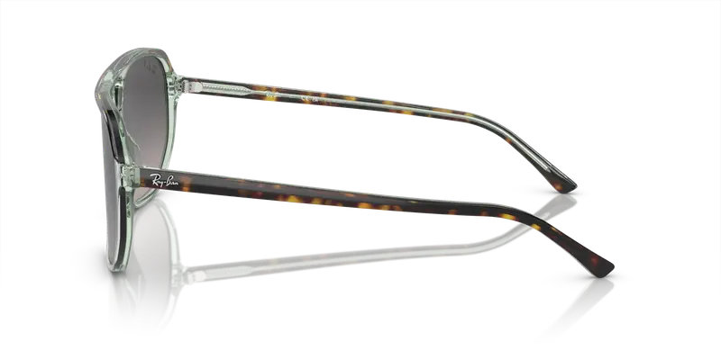 Ray - Ban Unisex RB2205 BILL ONE 1376M3 Occhiali da sole Acetato Marrone Grigio Geometrica Polarizzata Sfumato miniatura 3