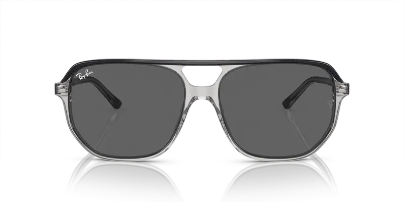 Ray - Ban Unisex RB2205 BILL ONE 1396B1 Occhiali da sole Acetato Grigio Grigio Geometrica Normale miniatura 2