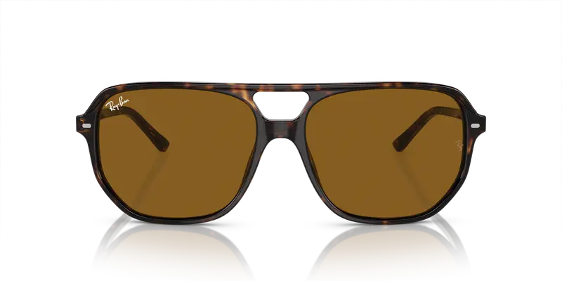 Ray - Ban Unisex RB2205 BILL ONE 902/33 Occhiali da sole Acetato Tartaruga Marrone Geometrica Normale miniatura 2