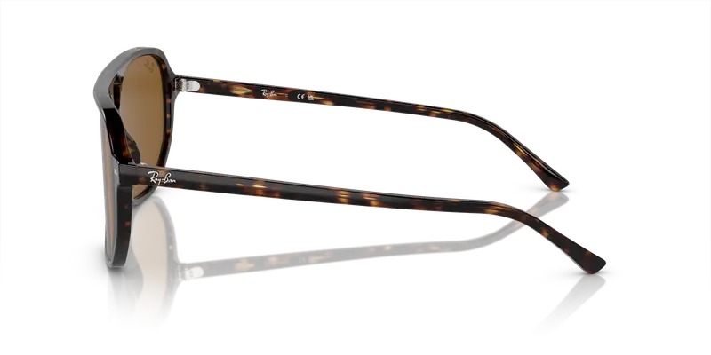 Ray - Ban Unisex RB2205 BILL ONE 902/33 Occhiali da sole Acetato Tartaruga Marrone Geometrica Normale miniatura 3