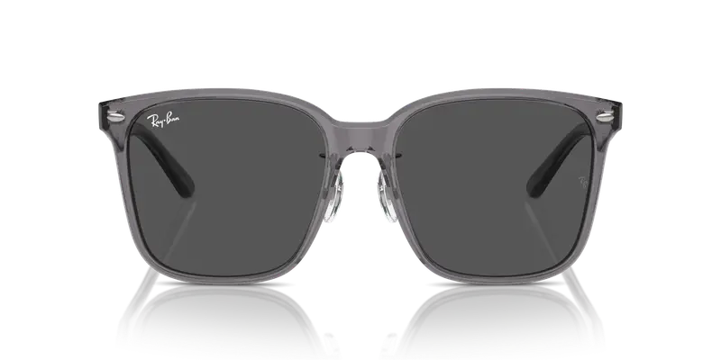 Ray - Ban Unisex RB2206D 139987 Occhiali da sole Acetato Grigio Grigio Squadrata Normale miniatura 2
