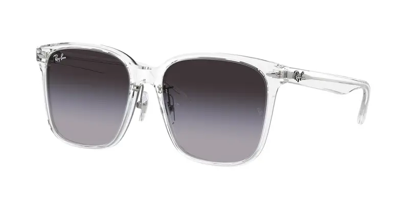 Ray - Ban Unisex RB2206D 64478G Occhiali da sole Acetato Trasparente Grigio Squadrata Normale Sfumato