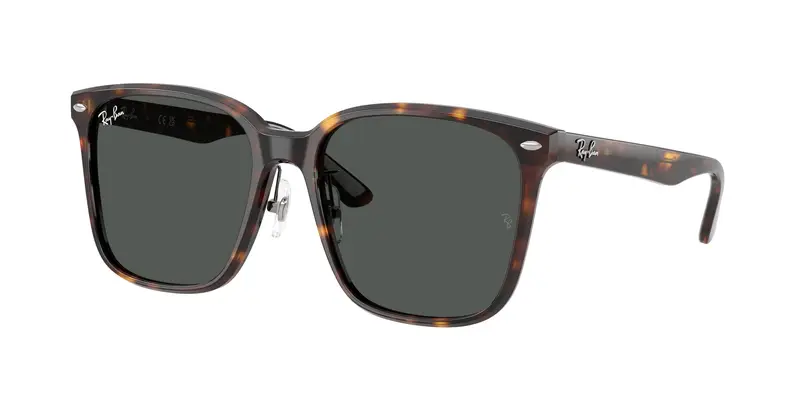 Ray - Ban Unisex RB2206D  710/87 Occhiali da sole Acetato Tartaruga Grigio Squadrata Normale