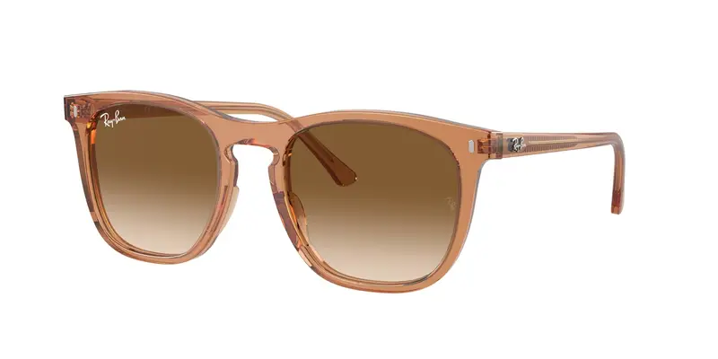 Ray - Ban Unisex RB2210  676451 Occhiali da sole Acetato Marrone Marrone Squadrata Normale Sfumato