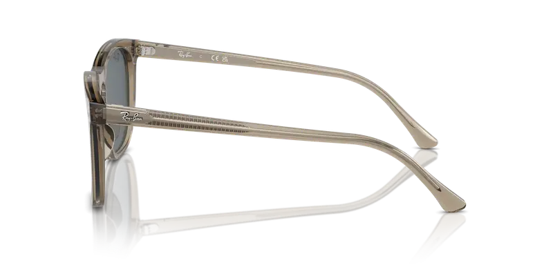 Ray - Ban Unisex RB2210 6765R5 Occhiali da sole Acetato Marrone Blu Squadrata Normale Antiriflesso miniatura 3