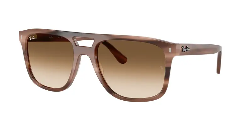 Ray - Ban Unisex RB2213 142351 Occhiali da sole Acetato Tartaruga Marrone Squadrata Normale Sfumato