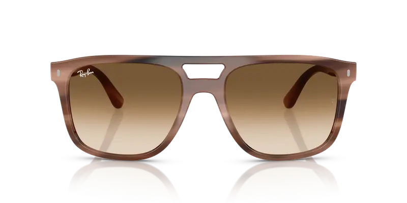 Ray - Ban Unisex RB2213 142351 Occhiali da sole Acetato Tartaruga Marrone Squadrata Normale Sfumato miniatura 2