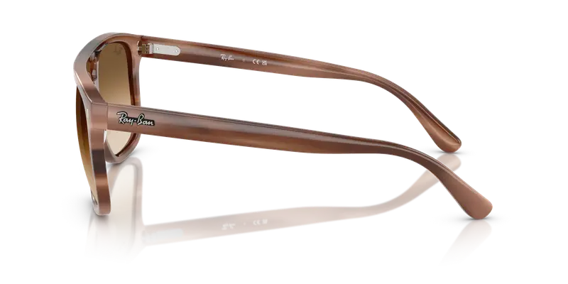 Ray - Ban Unisex RB2213 142351 Occhiali da sole Acetato Tartaruga Marrone Squadrata Normale Sfumato miniatura 3