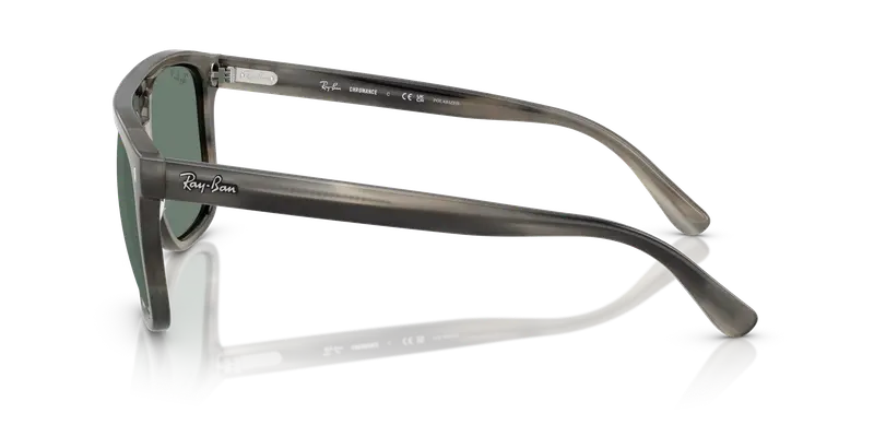 Ray - Ban Unisex RB2213CH 14243R Occhiali da sole Acetato Tartaruga Grigio Squadrata Polarizzata miniatura 3