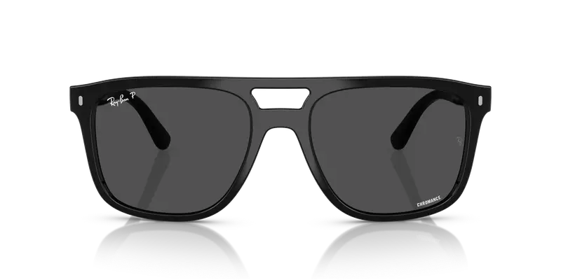 Ray - Ban Unisex RB2213CH 901/K8 Occhiali da sole Acetato Nero Grigio Squadrata Polarizzata miniatura 2