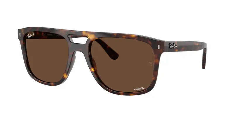 Unisex RB2213CH 902/AN Occhiali da sole Acetato Tartaruga Marrone Squadrata Polarizzata