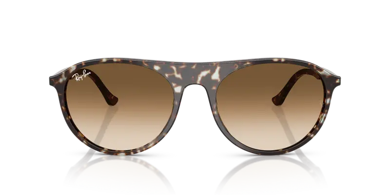 Ray - Ban Unisex RB2215 143151 Occhiali da sole Acetato Giallo Marrone Squadrata Normale Sfumato miniatura 2