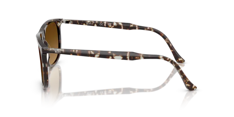 Ray - Ban Unisex RB2216 143185 Occhiali da sole Acetato Giallo Marrone Squadrata Normale Sfumato miniatura 3