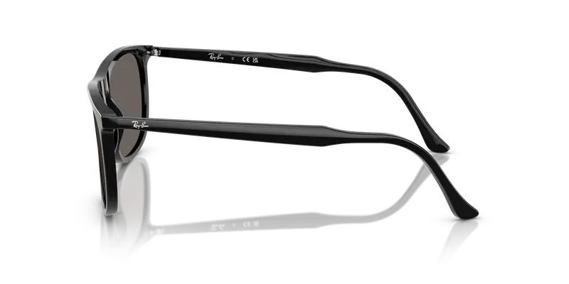 Ray - Ban Unisex RB2216 901/B1 Occhiali da sole Acetato Nero Grigio Squadrata Normale miniatura 3