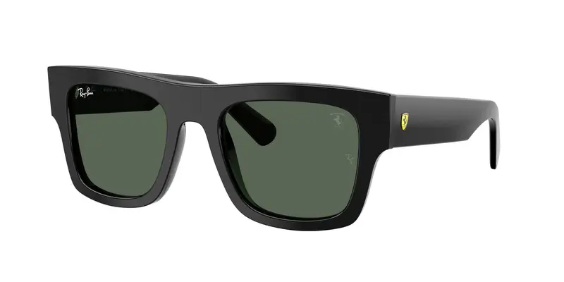 Ray - Ban Unisex RB2217M F60171 Occhiali da sole Acetato Nero Verde Squadrata Normale