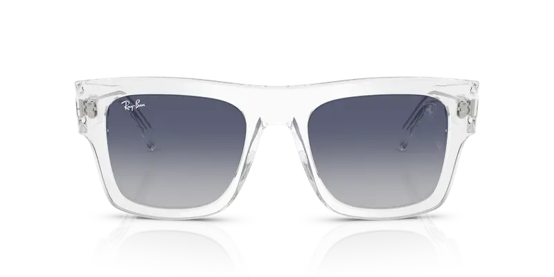 Ray - Ban Unisex RB2217M F7064L Occhiali da sole Acetato Trasparente Blu Squadrata Normale Sfumato miniatura 2