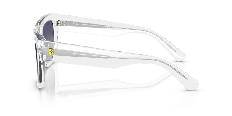 Ray - Ban Unisex RB2217M F7064L Occhiali da sole Acetato Trasparente Blu Squadrata Normale Sfumato miniatura 3