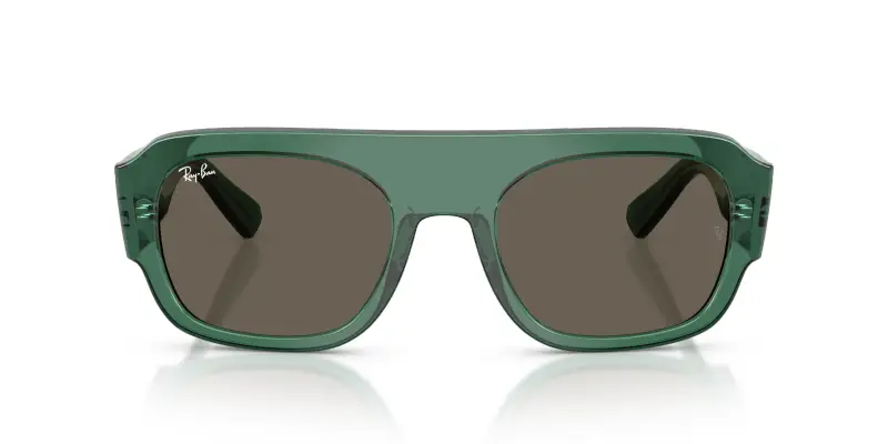 Unisex RB2218 6681/3 Occhiali da sole Acetato Verde Marrone Geometrica Normale miniatura 3