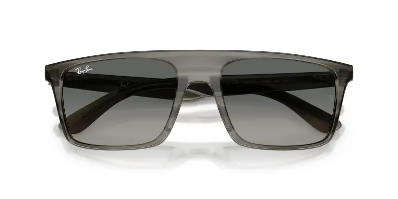 Unisex RB2222 143871 Occhiali da sole Acetato Grigio Grigio Squadrata Normale Sfumato miniatura 2
