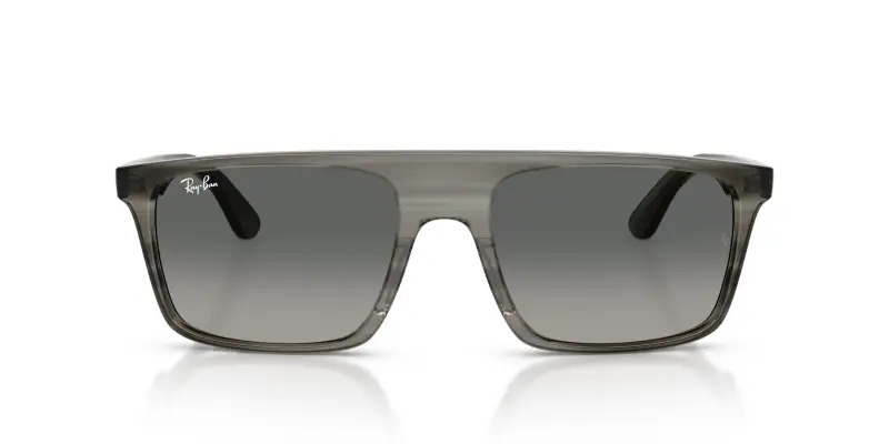 Unisex RB2222 143871 Occhiali da sole Acetato Grigio Grigio Squadrata Normale Sfumato miniatura 3