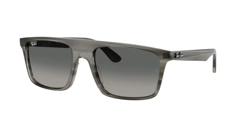 Unisex RB2222 143871 Occhiali da sole Acetato Grigio Grigio Squadrata Normale Sfumato