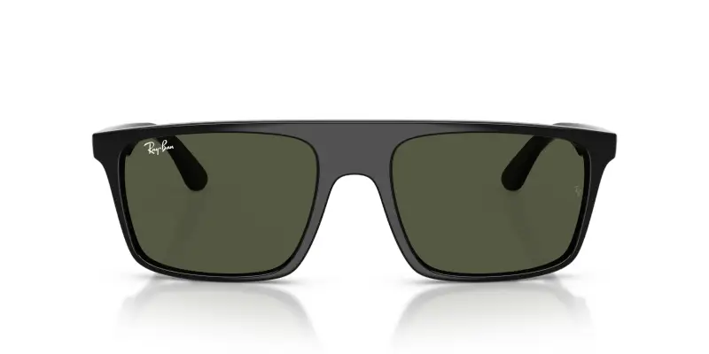 Unisex RB2222 901/31 Occhiali da sole Acetato Nero Verde Squadrata Normale miniatura 3