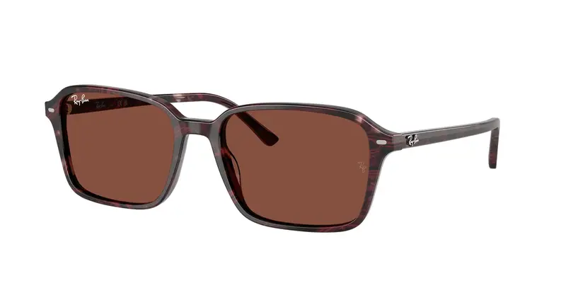 Ray - Ban Unisex RB2231 RAIMOND 1416C5 Occhiali da sole Acetato Viola Rosso Squadrata Normale