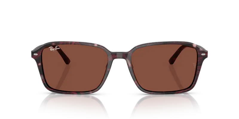 Ray - Ban Unisex RB2231 RAIMOND 1416C5 Occhiali da sole Acetato Viola Rosso Squadrata Normale miniatura 2