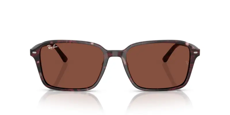 Unisex RB2231 RAIMOND 1416C5 Occhiali da sole Acetato Viola Rosso Squadrata Normale miniatura 3