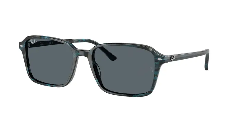 Ray - Ban Unisex RB2231 RAIMOND 1417R5 Occhiali da sole Acetato Blu Blu Squadrata Normale