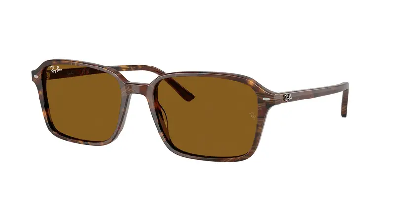 Ray - Ban Unisex RB2231 RAIMOND 141833 Occhiali da sole Acetato Multi-colore Marrone Squadrata Normale
