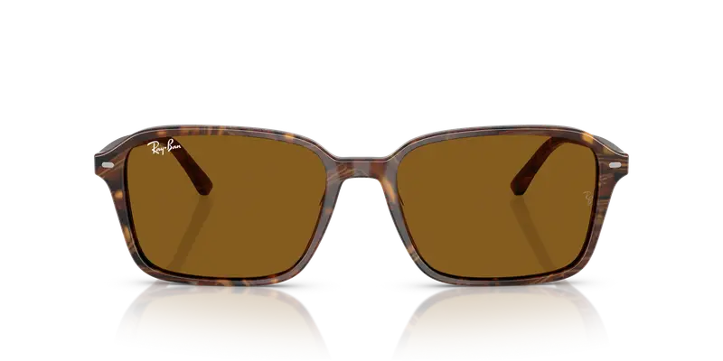 Ray - Ban Unisex RB2231 RAIMOND 141833 Occhiali da sole Acetato Multi-colore Marrone Squadrata Normale miniatura 2