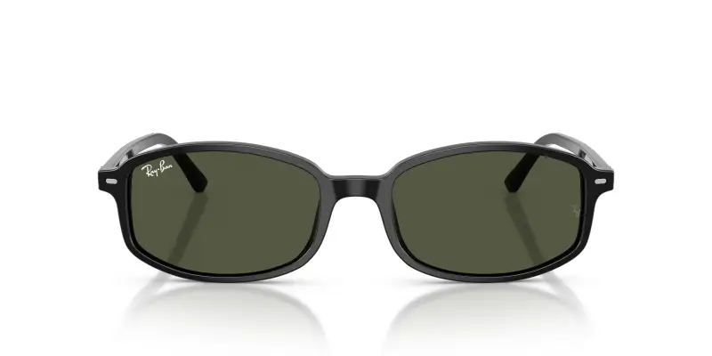 Unisex RB2232 901/31 Occhiali da sole Acetato Nero Verde Geometrica Normale miniatura 3