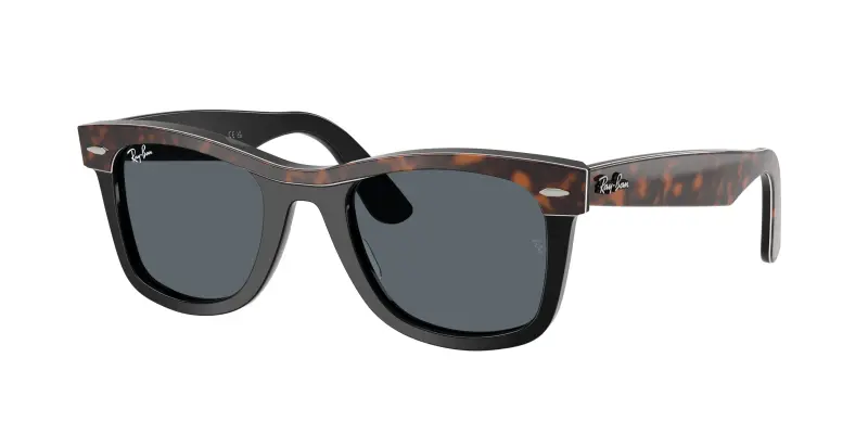Unisex RB2240 WAYFARER 1441R5 Occhiali da sole Acetato Marrone Blu Squadrata Normale