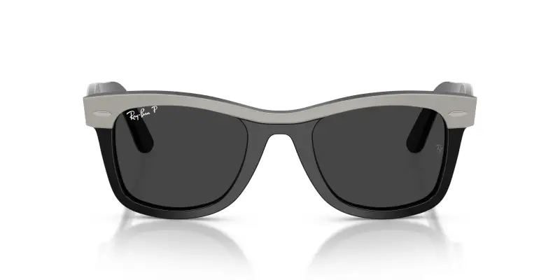 Unisex RB2240 WAYFARER 144248 Occhiali da sole Acetato Grigio Grigio Squadrata Polarizzata miniatura 3