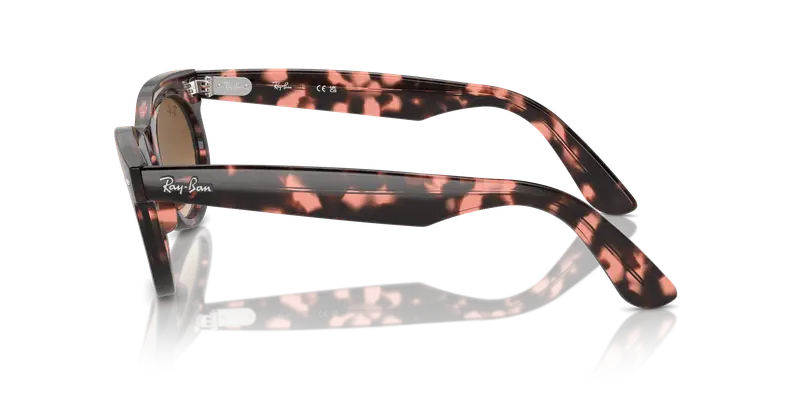 Ray - Ban Unisex RB2242 WAYFARER OVAL 133451 Occhiali da sole Acetato Tartaruga Marrone Rotonda Normale Sfumato miniatura 3