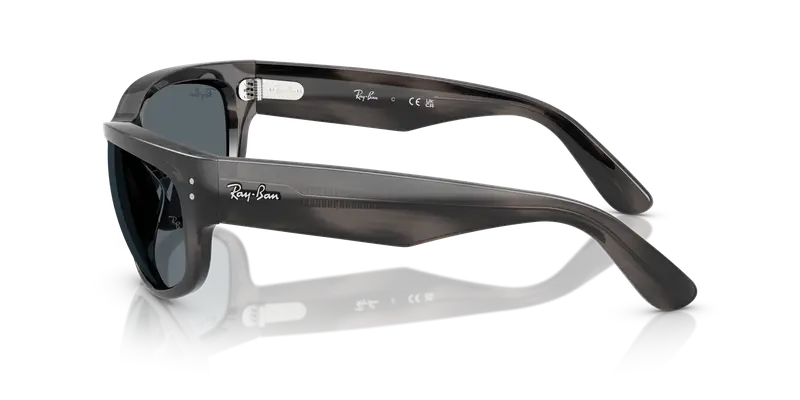 Ray - Ban Unisex RB2289 MEGA BALORAMA 1404R5 Occhiali da sole Acetato Grigio Blu Pillow Normale miniatura 3