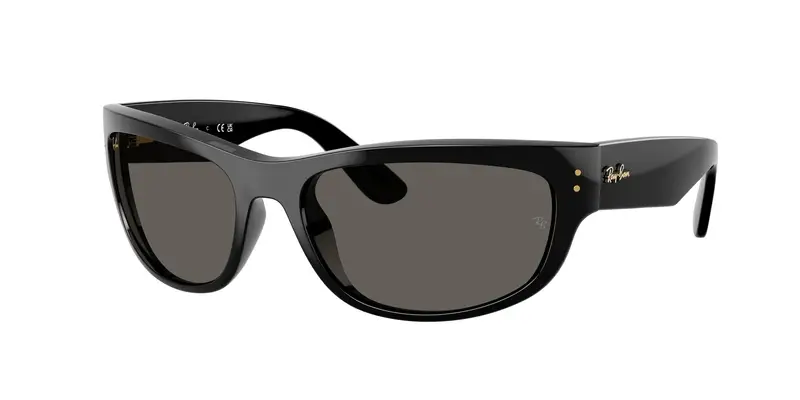 Ray - Ban Unisex RB2289 MEGA BALORAMA 6826J5 Occhiali da sole Acetato Nero Grigio Pillow Normale