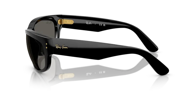 Ray - Ban Unisex RB2289 MEGA BALORAMA 6826J5 Occhiali da sole Acetato Nero Grigio Pillow Normale miniatura 3