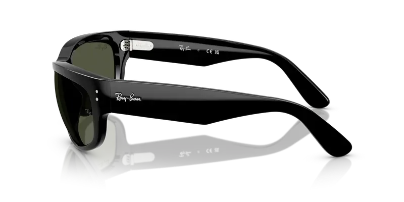 Ray - Ban Unisex RB2289 MEGA BALORAMA 901/31 Occhiali da sole Acetato Nero Verde G15 Pillow Normale miniatura 3