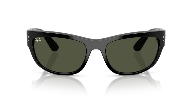 Ray - Ban Unisex RB2289 MEGA BALORAMA 901/31 Occhiali da sole Acetato Nero Verde G15 Pillow Normale miniatura 2