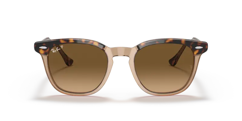 Ray - Ban Unisex RB2298 HAWKEYE 1292M2 Occhiali da sole Acetato Oro Marrone Squadrata Polarizzata Sfumato miniatura 2
