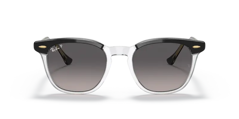 Ray - Ban Unisex RB2298 HAWKEYE 1294M3 Occhiali da sole Plastica Nero Grigio Squadrata Polarizzata Sfumato miniatura 2