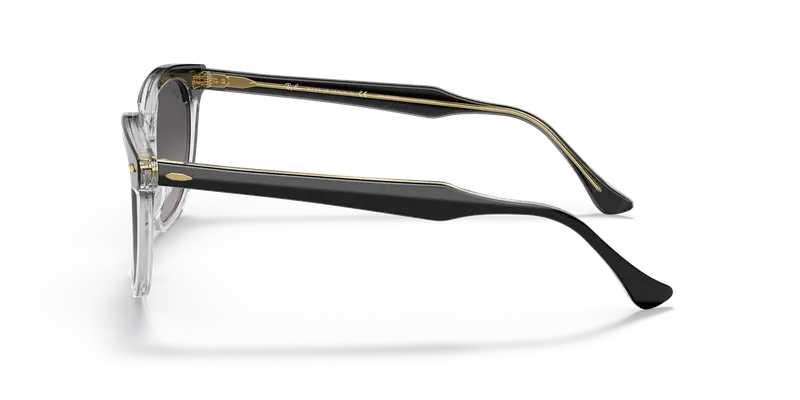 Ray - Ban Unisex RB2298 HAWKEYE 1294M3 Occhiali da sole Plastica Nero Grigio Squadrata Polarizzata Sfumato miniatura 3