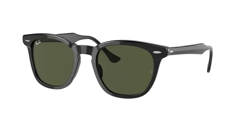 Ray - Ban Unisex RB2298 HAWKEYE 901/31 Occhiali da sole Acetato Nero Verde Squadrata Normale