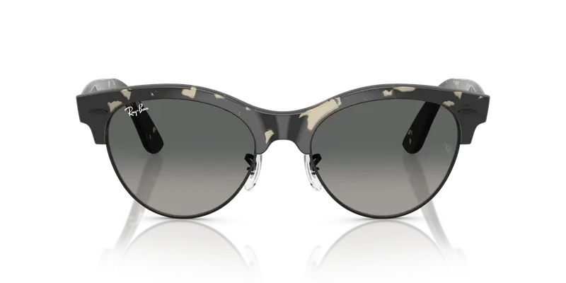 Ray - Ban Unisex RB2341 CLUBMASTER WAY 143371 Occhiali da sole Acetato Havana Grigio Squadrata Normale Sfumato miniatura 2