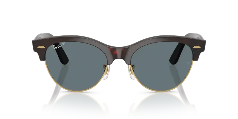 Ray - Ban Unisex RB2341 CLUBMASTER WAY 990/3R Occhiali da sole Acetato Havana Blu Squadrata Polarizzata miniatura 2