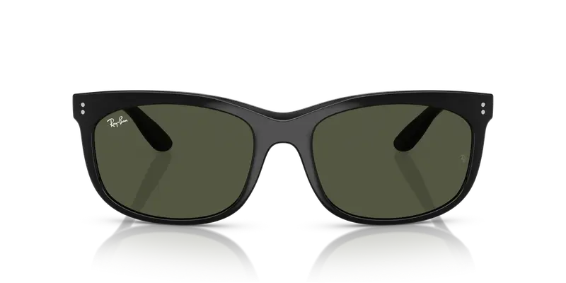 Ray - Ban Unisex RB2389 BALORETTE 901/31 Occhiali da sole Acetato Nero Verde G15 Pillow Normale miniatura 2