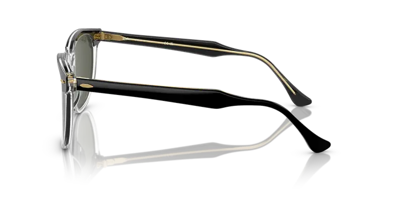 Ray - Ban Unisex RB2398 EAGLEEYE 129431 Occhiali da sole Acetato Nero Verde Pillow Normale miniatura 3